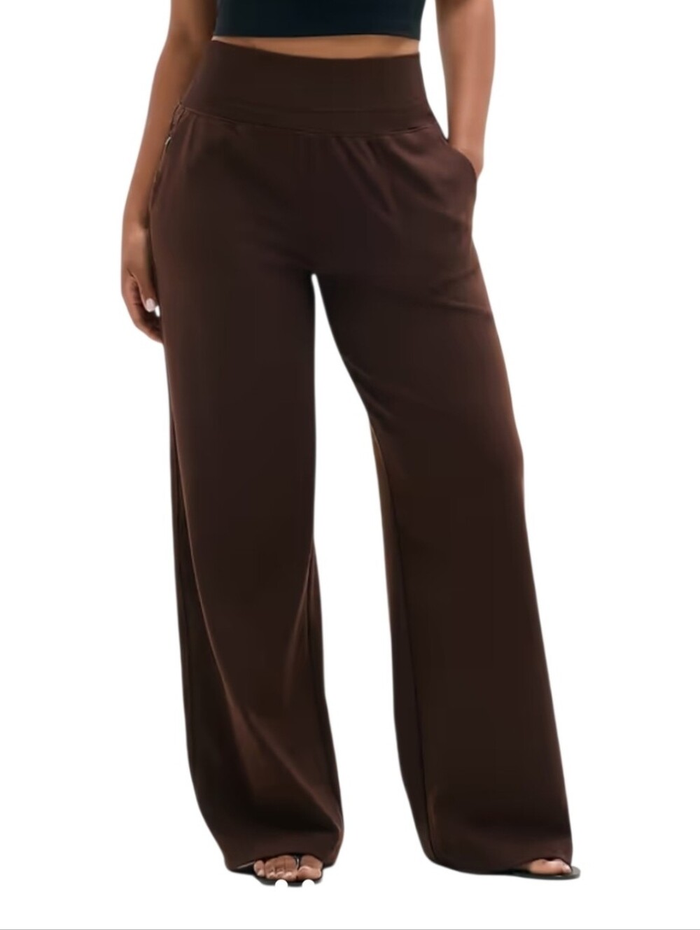 NWOT. Athleta Venice High Rise Wide Leg Stretch Pants In Woodland. Size XL Tall